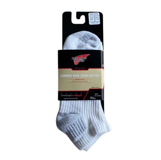 RED WING 97261 LOW CUT SOCKS WHITE