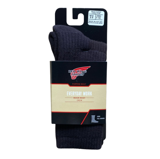 RED WING 97266 CREW SOCKS BLACK