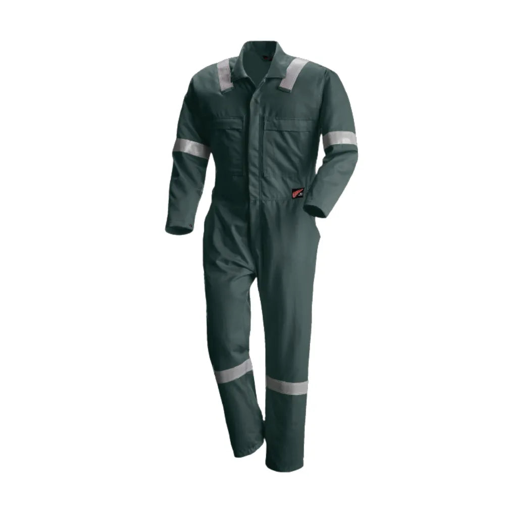 Red Wing 61615 Dark Green FR Coverall Daletec — Flame Resistant, Reflective Tape, Red Wing Logo, Malaysia