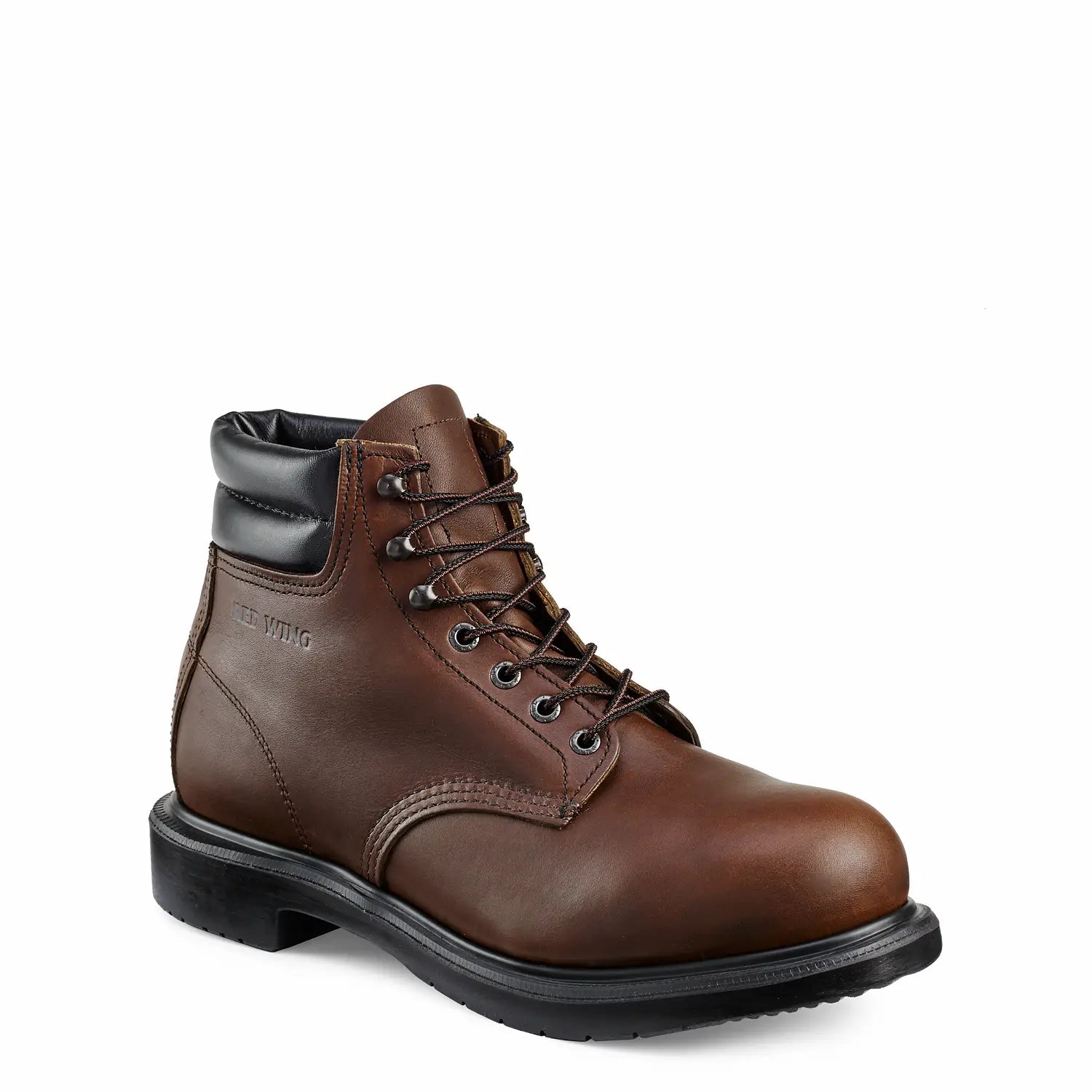 Red Wing 2245 SuperSole 6-Inch Safety Boot — Brown Leather, Steel Toe, Made in USA, Lace-Up