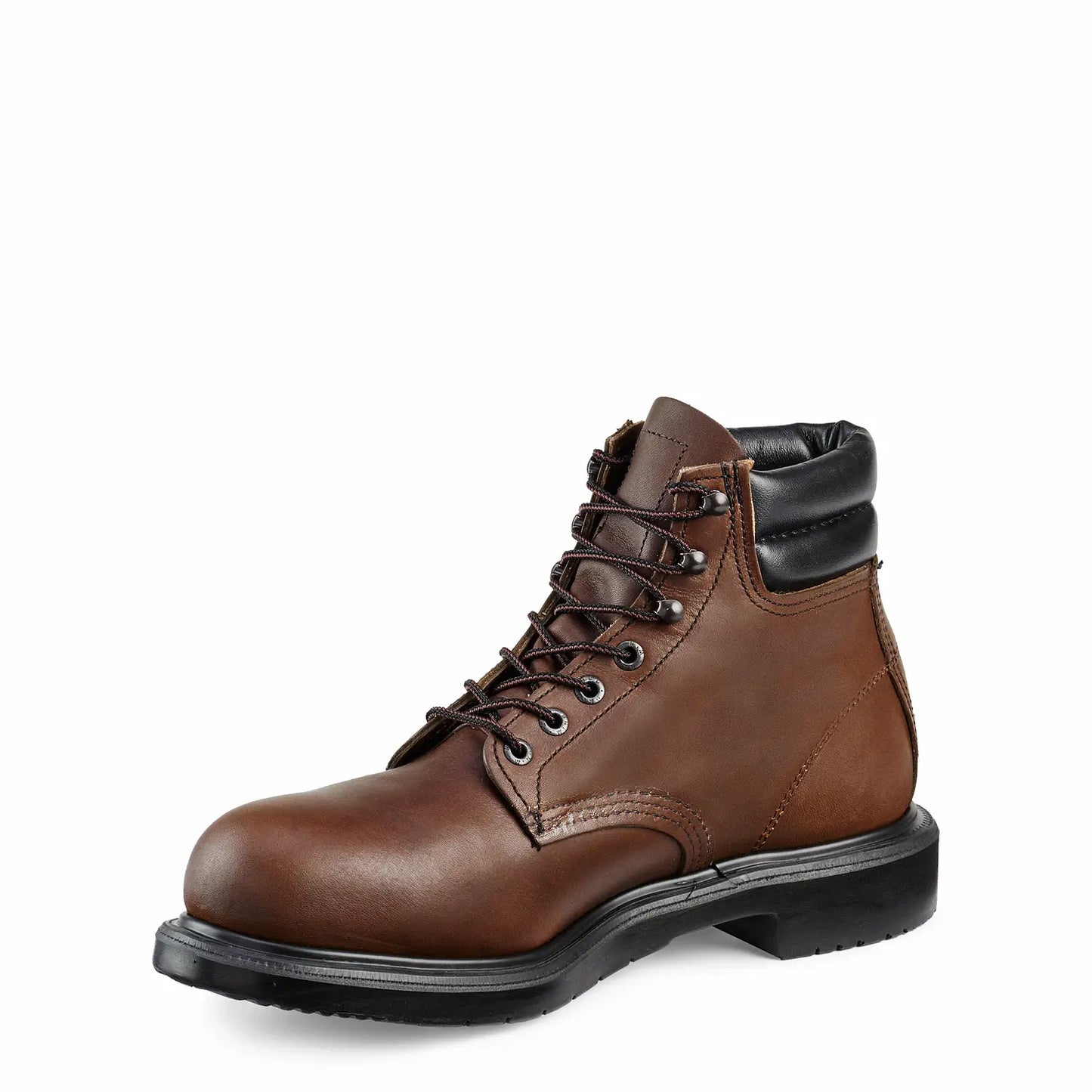 Red Wing 2245 SuperSole 6-Inch Safety Boot — Side Profile, Brown Leather, Steel Toe, EH Rated