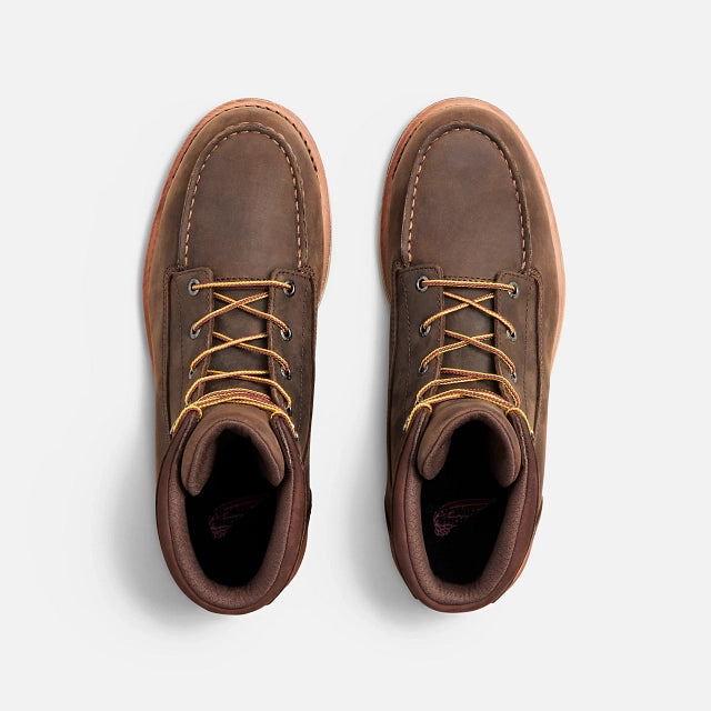 Red Wing 2440 Traction Tred Lite brown work boot top view moc toe detail Malaysia