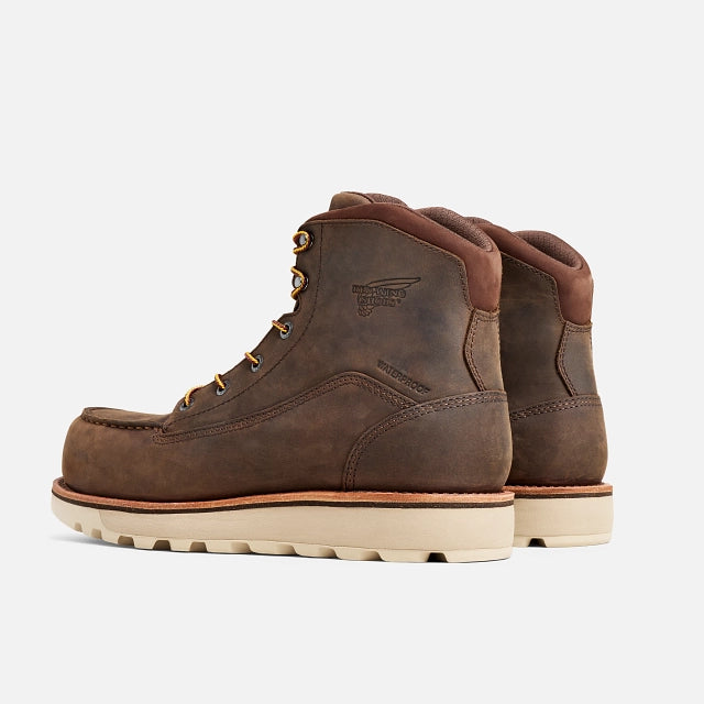 Red Wing 2440 Traction Tred Lite brown safety boot rear view welt construction Malaysia