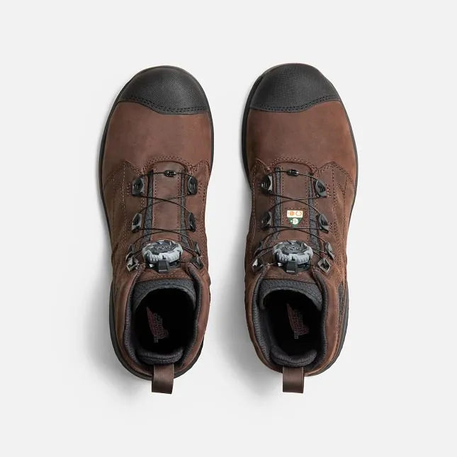 Red Wing 2452 BOA ExoS-Lite Safety Boot — Top View Pair, BOA Fit System, Non-Metallic Toe Cap
