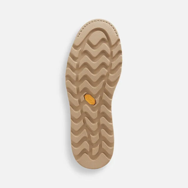 Red Wing 2476 Traction Tred Lite 6-Inch Safety Boot - outsole view showing LiteTred tan Vibram LiteBase slip resistant tread pattern