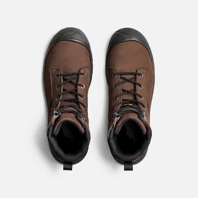 Red Wing 3028 VersaPro 6-Inch Safety Boot – Top View of Pair – Lace-Up Detail