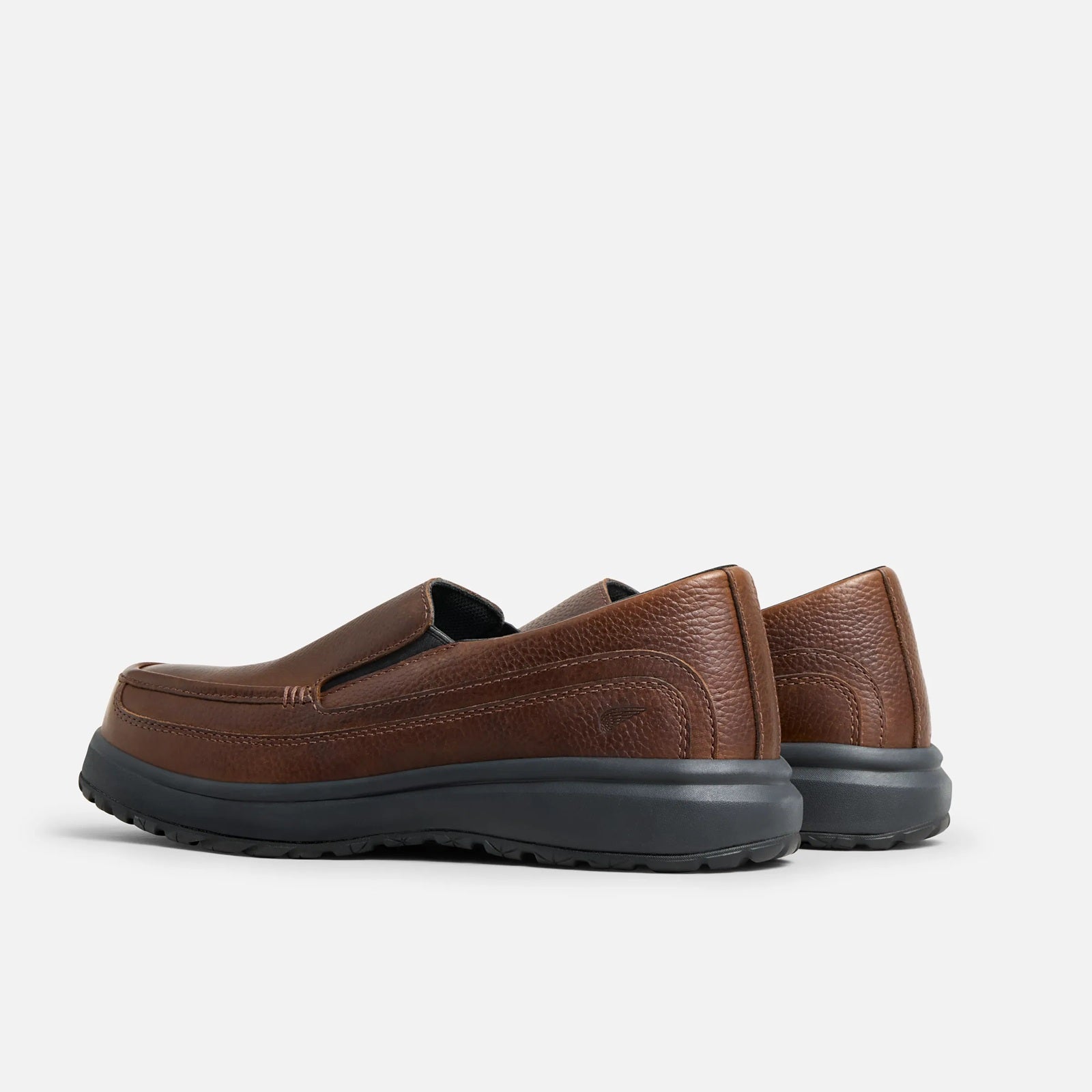 Red Wing 3093 Excelon Slip-On Safety Shoe - rear view showing heel counter and BioSpring midsole