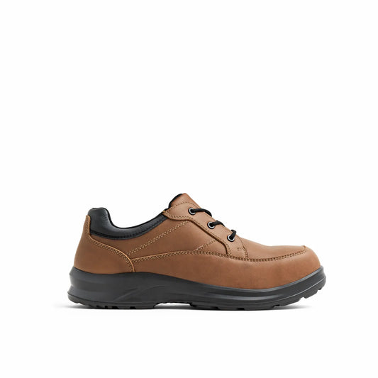 Red Wing 3251 ComfortMax OTF Oxford Low Cut Safety Shoe — Brown Leather, Lace-Up, Non-Metallic Toe