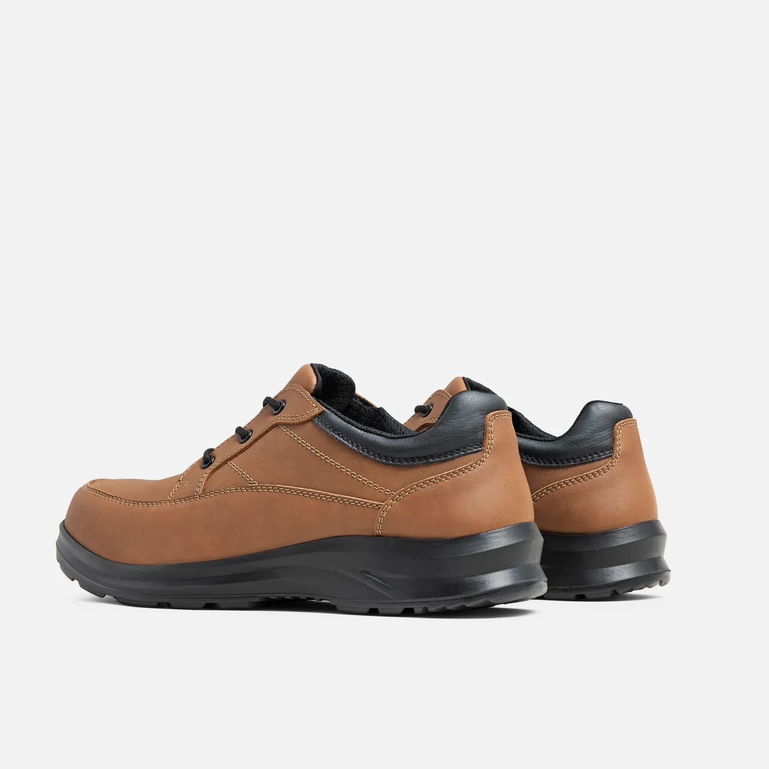Red Wing 3251 ComfortMax OTF Oxford — Rear View Pair, Padded Collar, Black Heel Counter