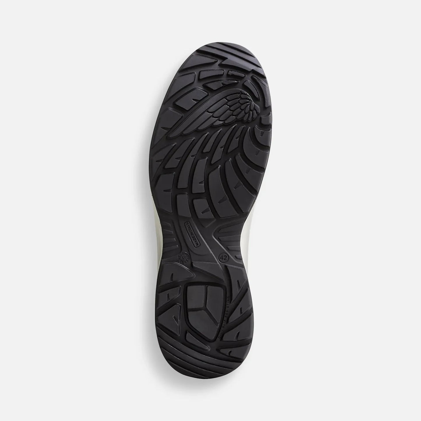 Red Wing 3251 ComfortMax OTF Oxford Outsole — Red Wing Wing Logo Tread, Slip-Resistant Rubber