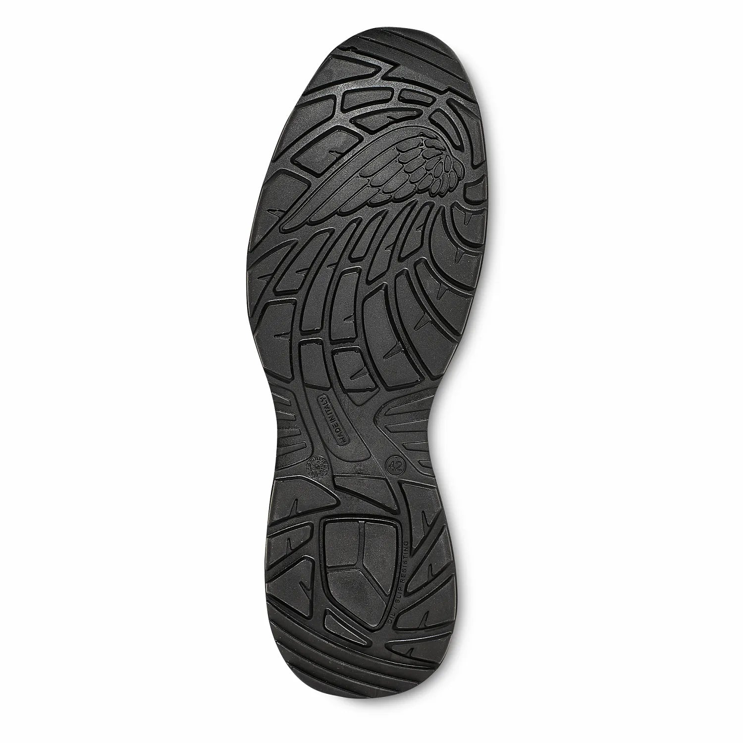Red Wing 3295 BOA ShieldLite Outsole — Red Wing Wing Logo Tread, Slip-Resistant Rubber Sole