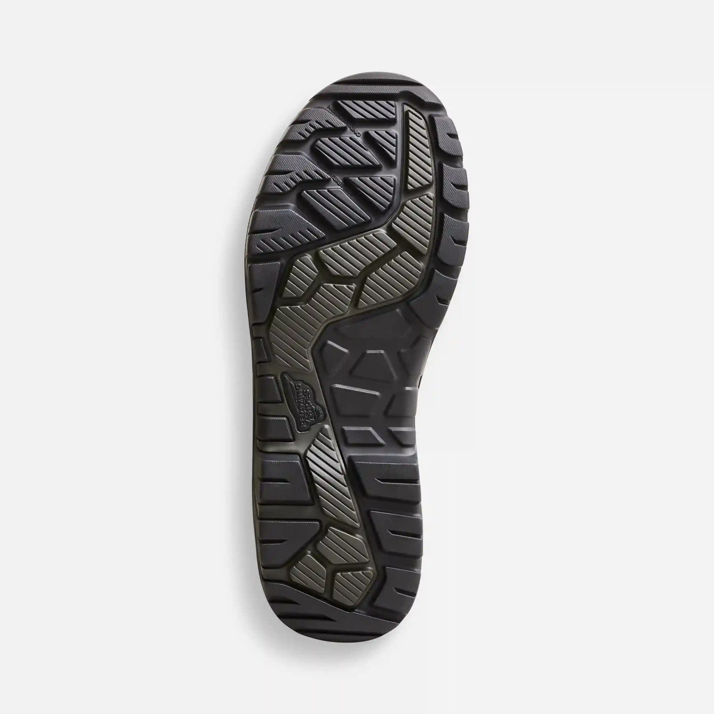 Red Wing 3542 Tradeswoman Outsole — Multi-Directional Lug Tread, Red Wing Logo, Slip-Resistant