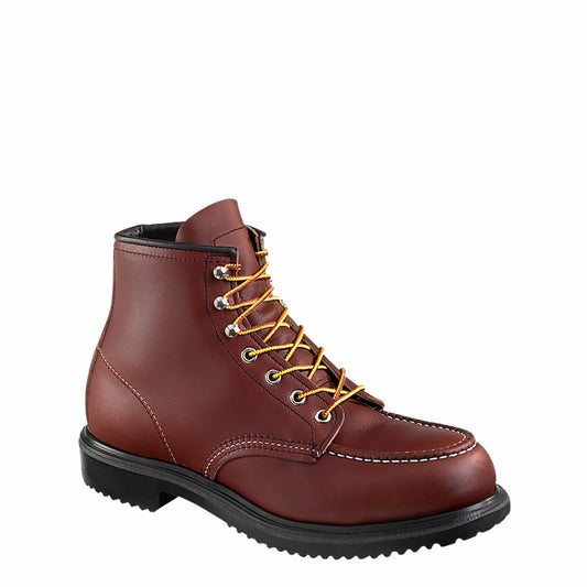 Red Wing 8249 SuperSole 6-Inch Safety Boot — Brown Leather, Steel Toe, Moc Toe, EH Rated