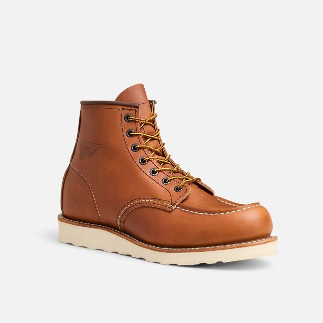 Red Wing 10875 Traction Tred 6-inch brown leather soft toe boot front angle Malaysia