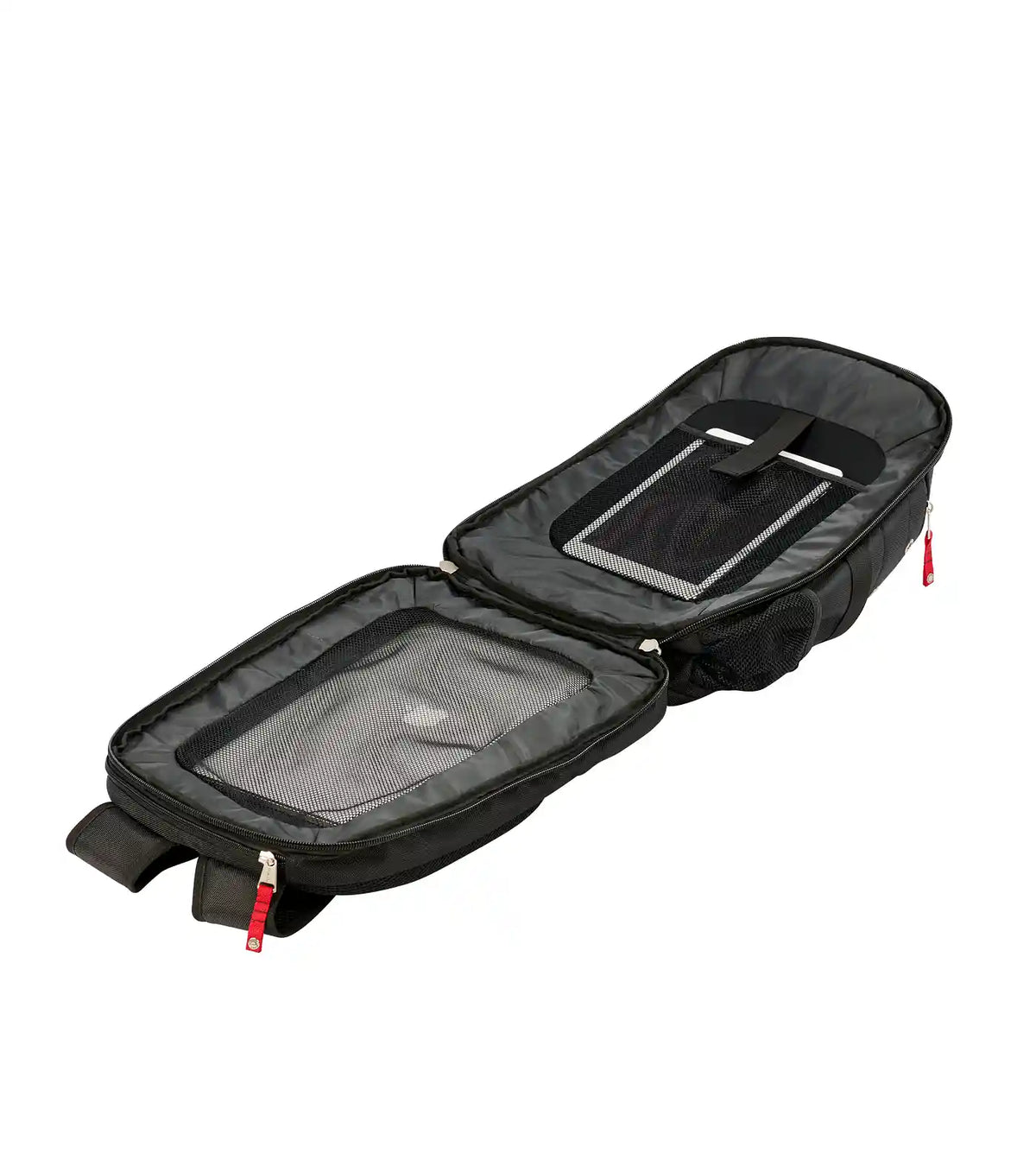 Red Wing 69019 Backpack Interior — Full Open View, Mesh Pockets, Padded Dividers, Organiser