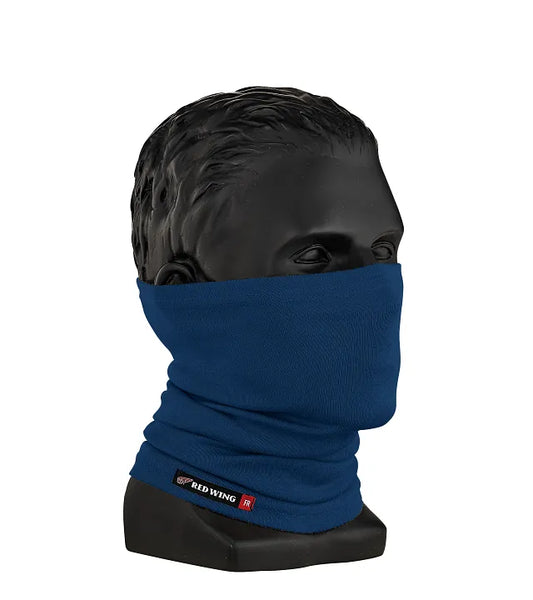 Red Wing 77002 FR Neck Gaiter — Navy Blue, Flame Resistant, Red Wing FR Badge, Oil & Gas PPE